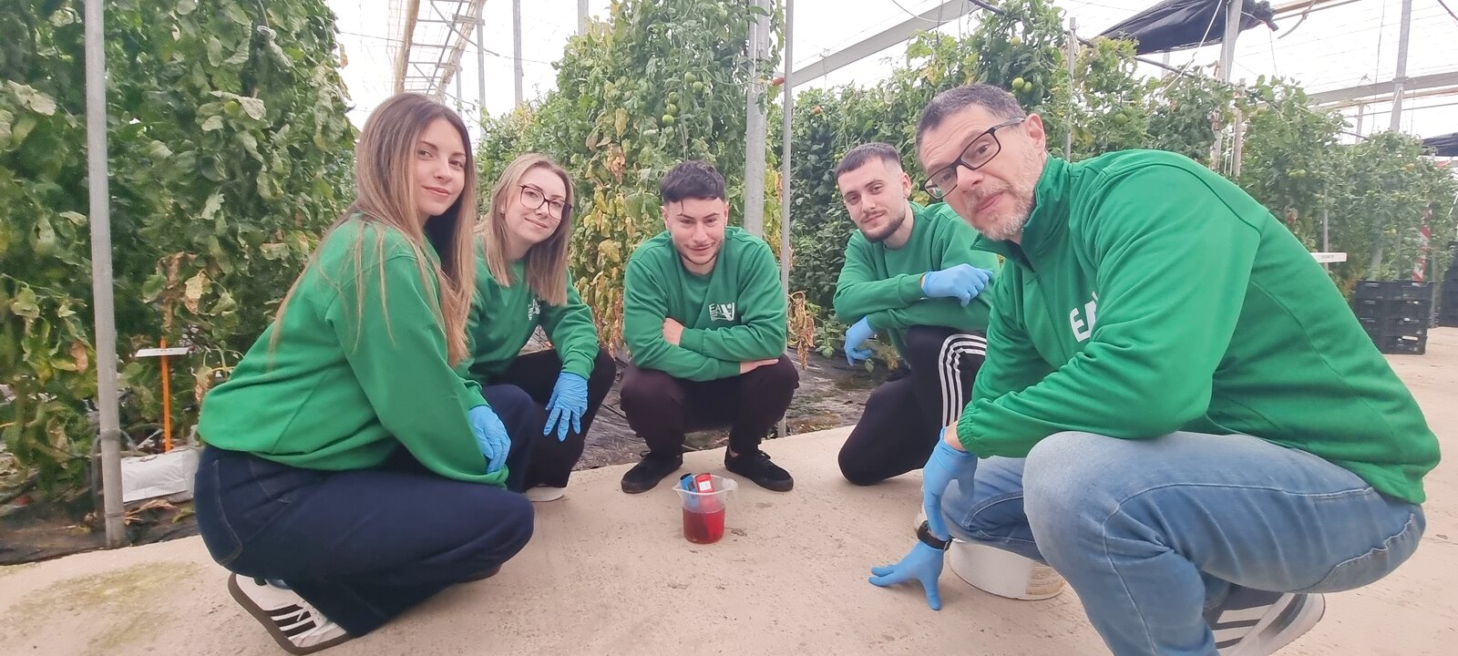 Análisis de solución nutritiva en Gestión de Cultivos, nave 4